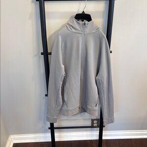 Gray Zip-Up Hoodie
